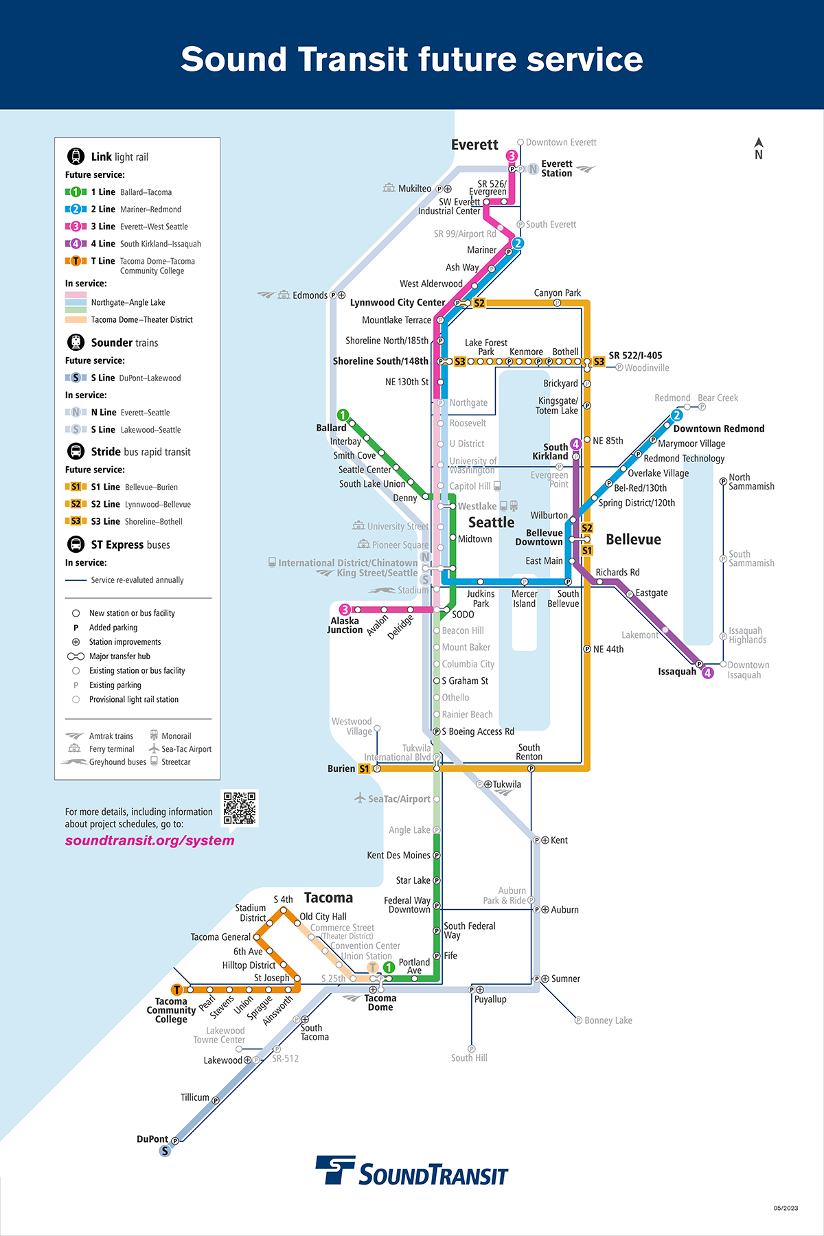 Service maps | Sound Transit
