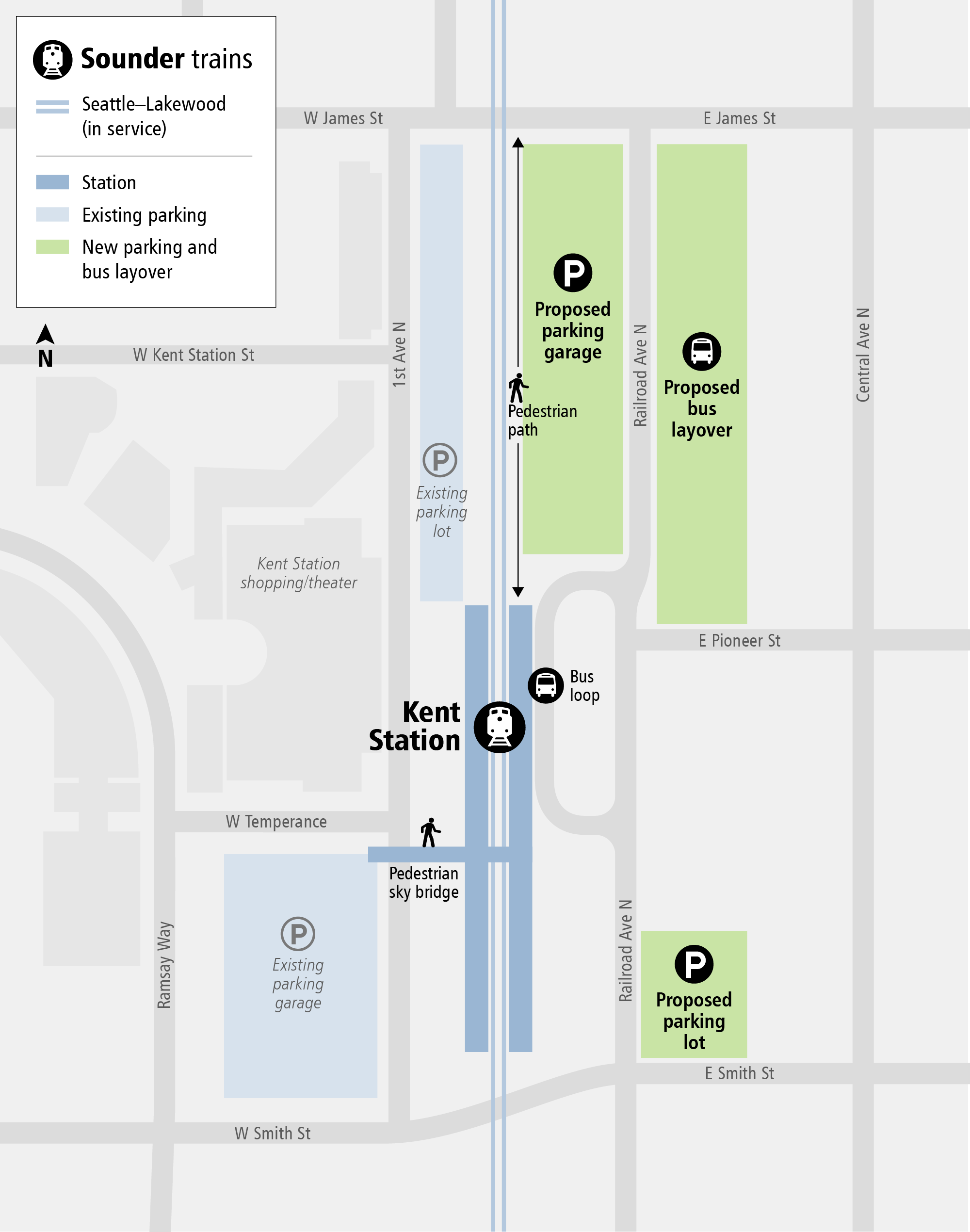 Kent Station Parking and Access Improvements | Project map and summary ...