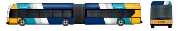 An illustration of a Stride S3 Line bus.