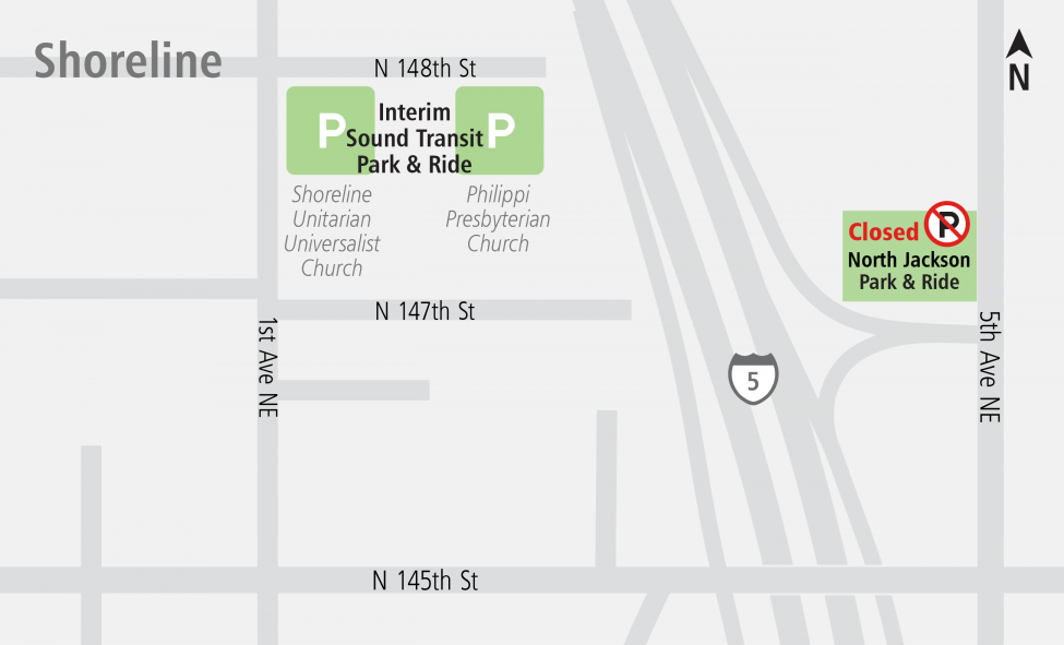 Shoreline Parking map