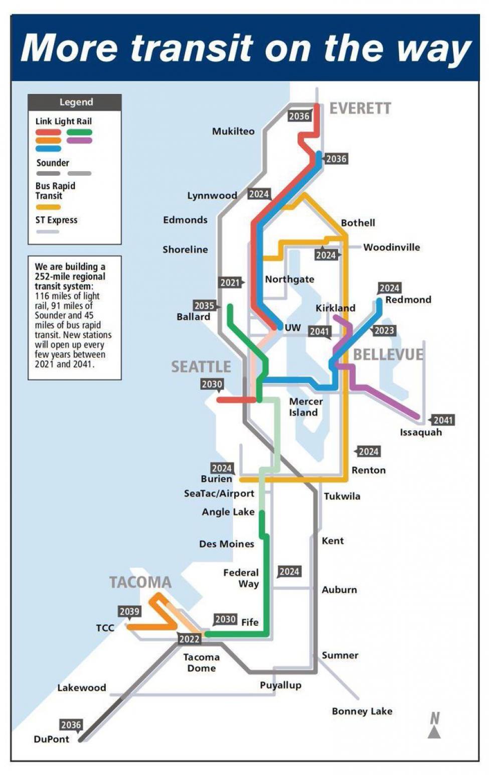 Link Light Rail Debuts Line Colors Sound Transit   Newmap 