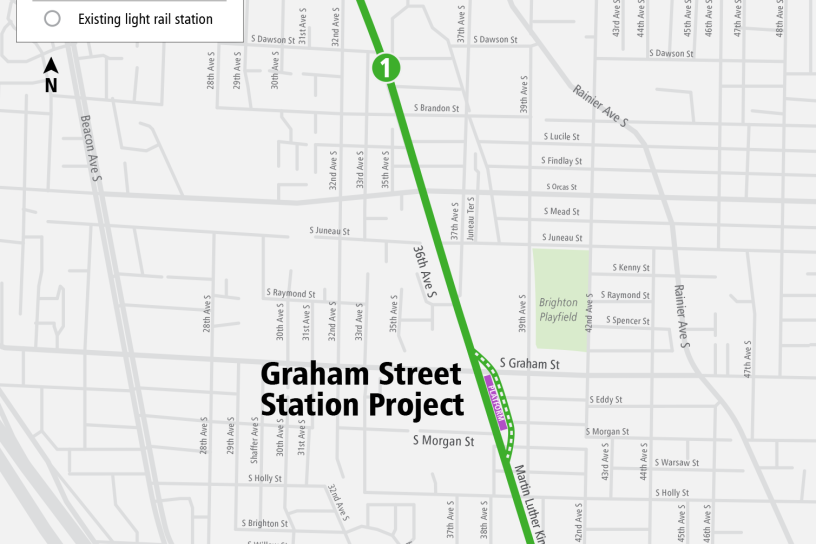 Map depicting station location