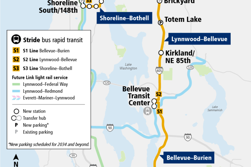 Map depicting Stride program